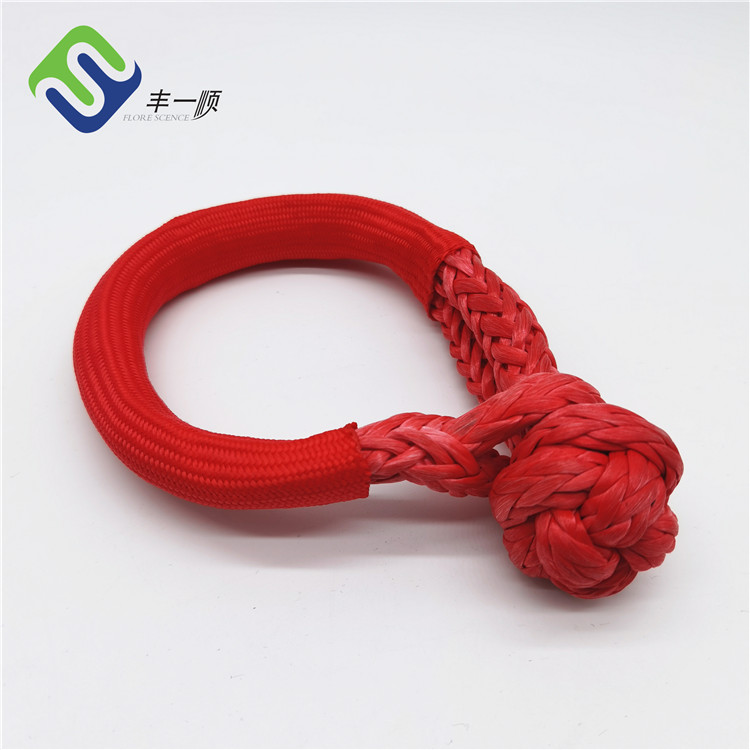 Red/Blue Color Offroad Recovery Soft Shackle Rope Made of UHMWPE Rope Featured Image