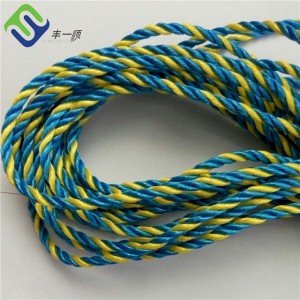 Polypropylene PP Telstra Rope Yellow With Blue Color Diameter 6mm