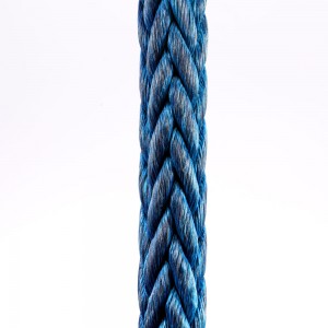 High strength 12 strand UHMWPE marine rope for ship mooring