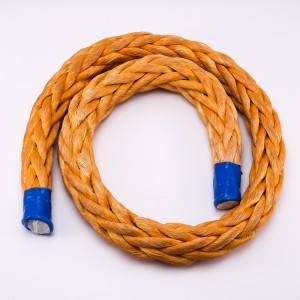 56mm*220m Braided 12 Strand UHMWPE Mooring Rope For Ships Usage