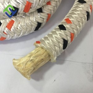 Hot Sale 2 inch 12 Strand Braided Spectra UHMWPE Rope With High Bearing Load