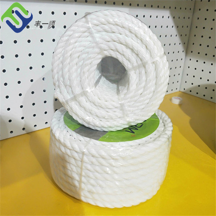 Factory selling Climbing Rope 12mm - White 4mm 4 strand twist PE packing rope – Florescence