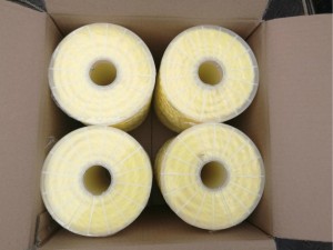 Yellow Color 12mm Polyester Twisted Rope With High Breaking Load