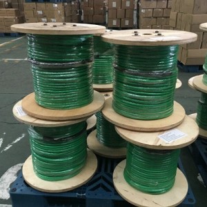Polyurethane coating cover 12 strand Aramid rope with splices at ends