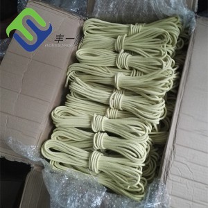 Taas nga Breaking Load Doble 12 Strand Braided Fireproof Aramid Cable Rope