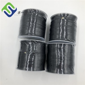 3mm*100m Black Aramid Rope with Polyester cover for fireproof usage