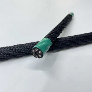 16mm combination rope with steel wire core for playground climbing nets