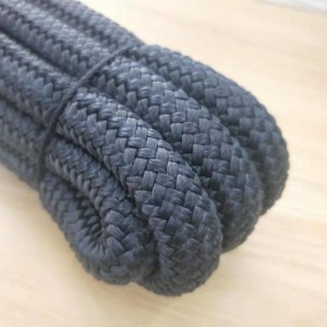 Navy Blue Color Double Braided Nylon Polyamide Rope 12mmx15m With One End Spliced Eye