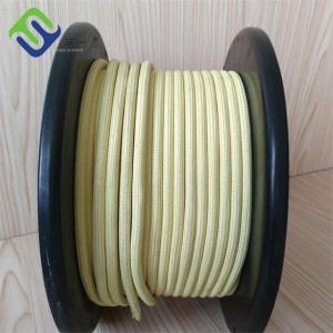10mm Industrial Fireproof Round Aramid Fiber rope for sale