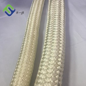 Fabrycznie w Chinach dostarczono 100 mm podwójnie plecionej nylonowej liny do cumowania
