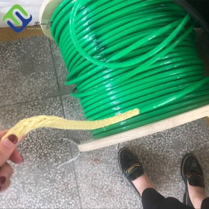 Vroče prodajna PU prevlečena aramidna vlečna vrv za prenos z visoko zmogljivostjo