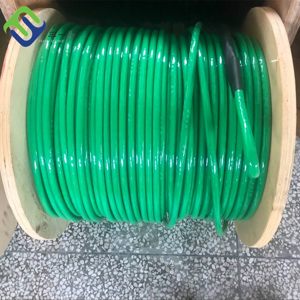 Short Lead Time for Nylon Braided Rope - 14mm Polyurethane Coated Aramid Fiber Core Rope For Pulling Cale/Telecommunication – Florescence