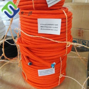 32mm 12 strand UHMWPE rope ship mooring rope for vessel
