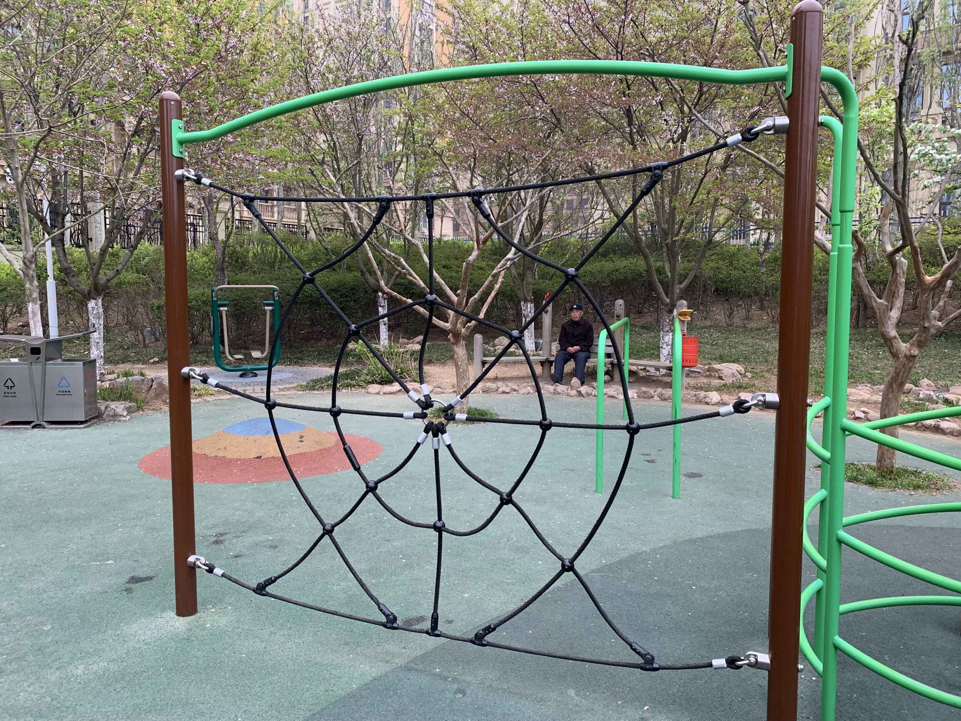 Customized sizes spider net rope climbing net for children playground Featured Image