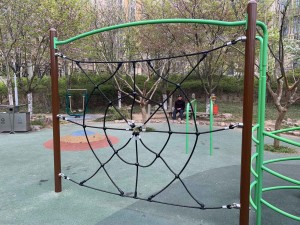 Customized sizes playground combination rope climbing net for children