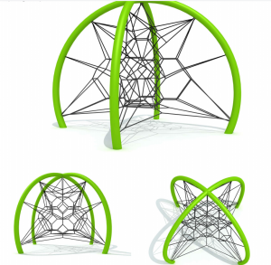 Komercijalna vanjska mreža za penjanje po užetu za igralište s prilagođenim dizajnom