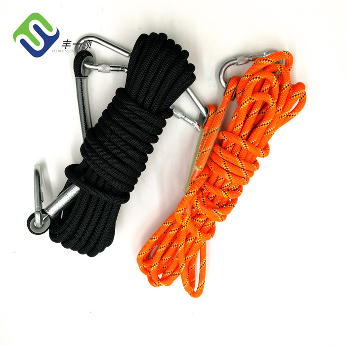 Factory Price For 10mm Rope Braided Rope - 3-Strand Twisted Nylon Rope Rock 12mm Climbing Rope Gym – Florescence