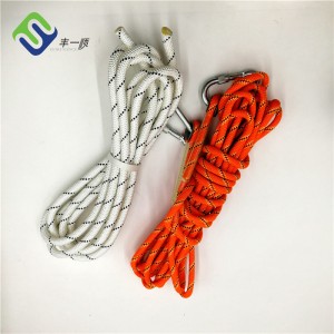 Corda de náilon trançada de 3 fios para rocha 12 mm corda de escalada para academia