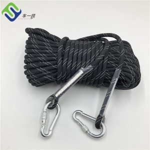 Custom 10mm Polyester climbing rope for Outdoor Activity