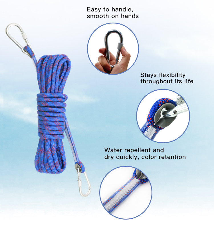 Best Price on Farming Rope - Customized color Polyester rescue climbing rope – Florescence