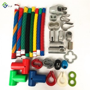 16mm Playground Combination Rope Plastic T Connector Joint