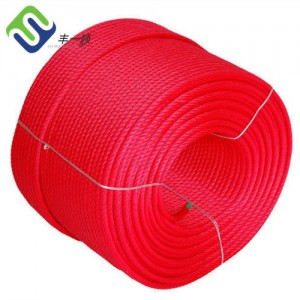 16mm Red 6 x 7 with fiber core braided combination rope for playground