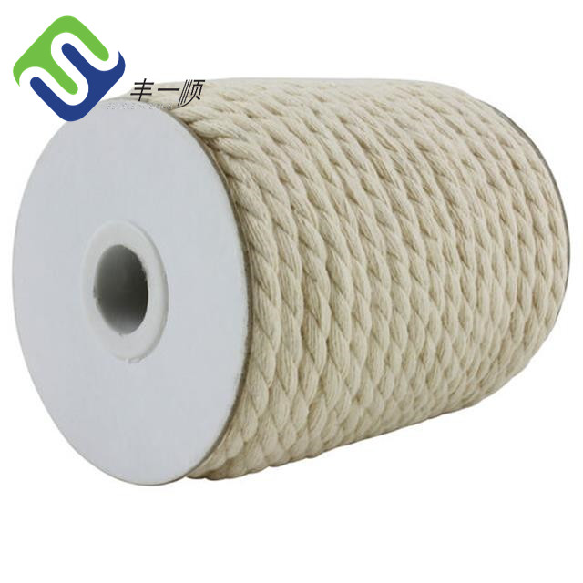 Online Exporter Double Braided Polyamide Nylon Rope - 2mm 3 Strand Twisted 100% Natural Cotton Rope Macrame Cord  – Florescence