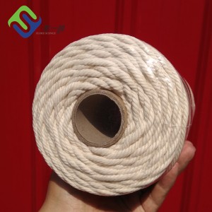 100% Pure Cotton Rope 3 Strand 4 Strand 2-8mm