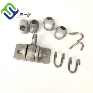 Playground Use Aluminum Solid Cross Connector for Combination Rope