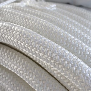 White Color Double Braided Nylon PA Marine Mooring Sailing Rope/ Towing Rope Hot Sale