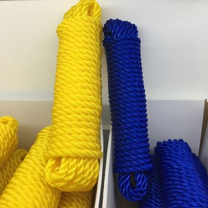 3 Strands Twisted Polypropylene Rope With Customized Diameter