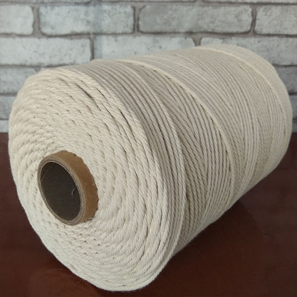 High reputation Pe Polyester Pp Rope - customized natural color 4 strand cotton rope for wall hanging – Florescence