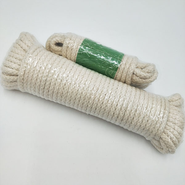China Supplier Paraglider Winch Towing Rope - 100% natural cotton braided rope – Florescence