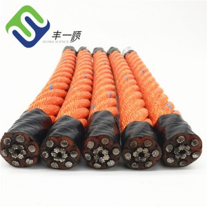 Polypropylene Mono 16mm Combination Wire Fishing Rope With High UV Resistance