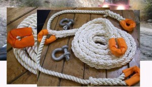 8mm * 200m 3 Strand culore biancu Twist Rope Polyester Marine Rope