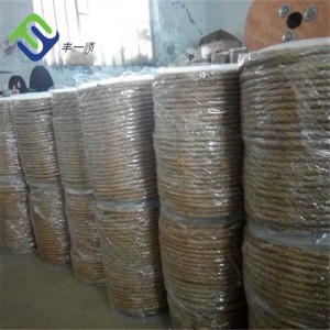 Corda intrecciata in iuta a 3 fili 12 mm x 220 m Made in China