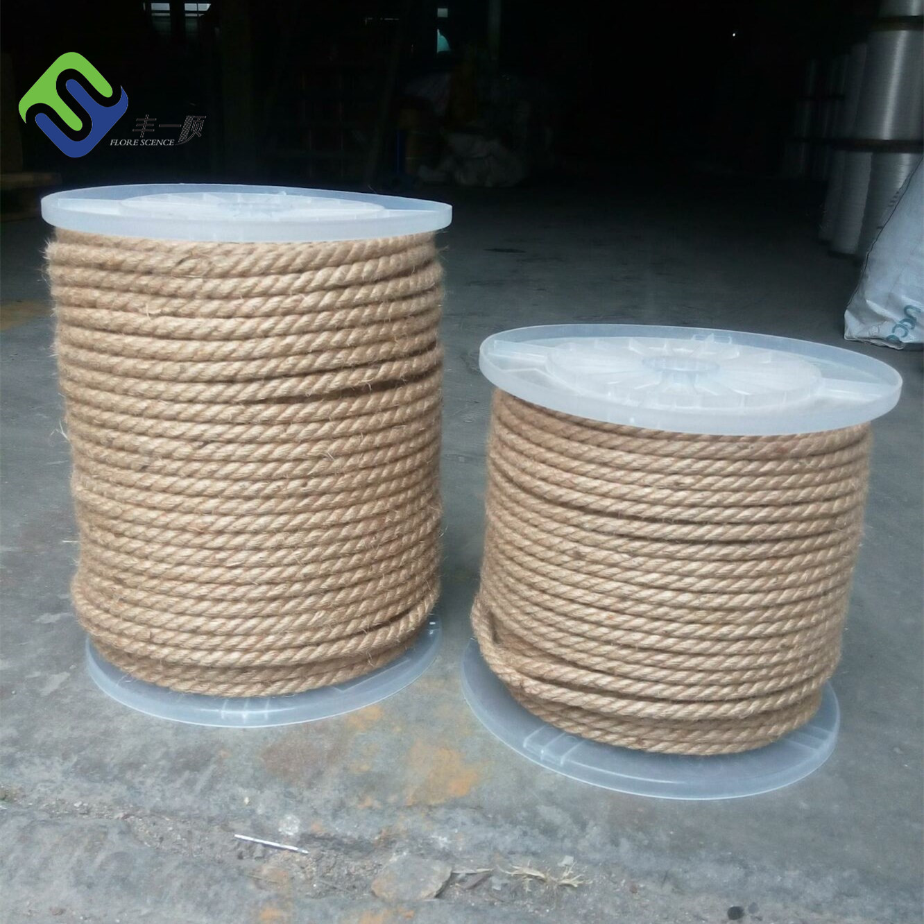 Factory best selling High Temperature Resistant Kevlar Rope Suppliers - 3 Strands Jute Twisted Rope 12mmx220m Made in China – Florescence