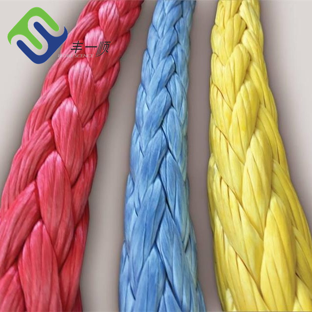 Fast delivery Packaging Rope - 12 Strand Braided UHMWPE Mooring Rope for Ship  – Florescence