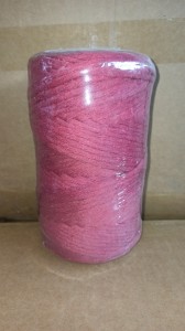 Single strand twisted cotton rope for macrame hanger