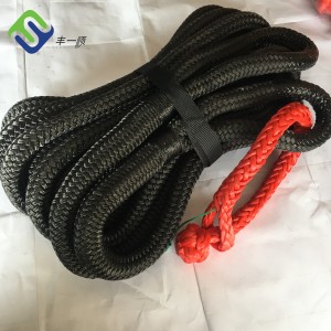 Black Color Nylon Recovery Offroad 4×4 ATV Kinetic Towing Strap Rope