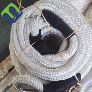 លក់ក្តៅ 80mmx220m Nylon 8 Strands Braided Polyamide Rope ដែលមានគុណភាពខ្ពស់