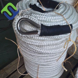 Venta caliente 80mmx220m Nylon 8 Strands Cuerda de poliamida trenzada con alta calidad