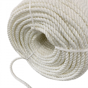 16mm 3 Strands Nylon Twisted Rope with White Color