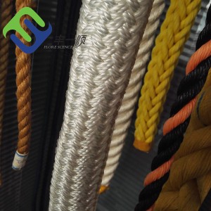 70mm 8 Strands White Color Nylon Polyamide Rope With High Strength