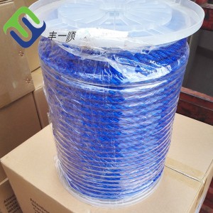 3 strengen gedraaide rode kleur polyethyleen verpakkingstouw 10 mm te koop