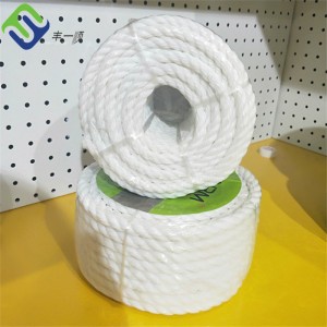 6mm/8mm/10mm Hot Sale Polyester 3 Strands Twisted Rope With UV Protection