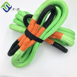 Double braided nilon66 kinetik stretch tow recovery kendaraan tali