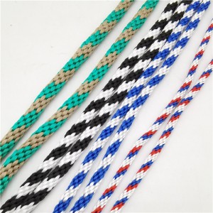 Multi-colors Solid Braided PP multifilament rope for marine accessories