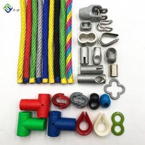 UV Resistance 6 strand playground combination rope used for outdoor climbing net