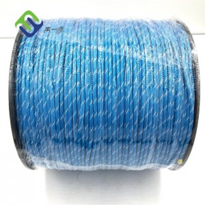 Colored UHMWPE Braided Polyester Rope 3mm For Outdoor Application